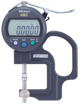 Mitutoyo 547-312a serie 547 medidor de espesor de lente digital, 0 a 0.47″