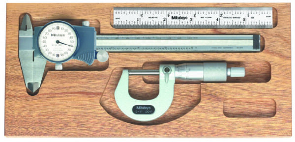 Mitutoyo 64pka080b kit de herramientas digimatic, micrómetro de 0 a 1″.