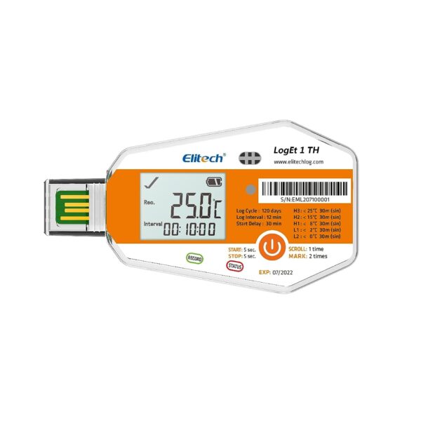 Elitech loget-1th registrador de datos de temperatura y humedad