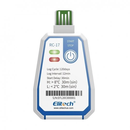 Elitech rc-17 - registrador de temperatura desechable