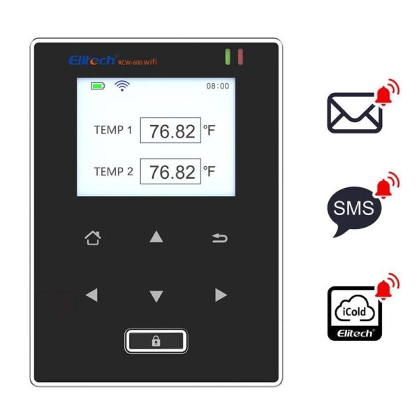 Elitech RCW-600 datalogger de temperatura wifi dual