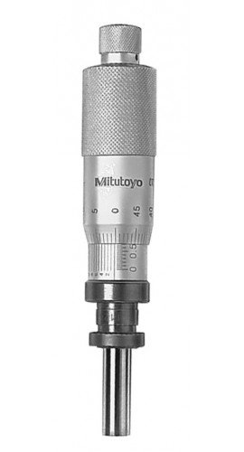 Mitutoyo 110-102 serie 110 traductor de tornillo diferencial cabeza de micrómetro extrafino, 0 a 2,5 mm, graduación de 0,0001 mm