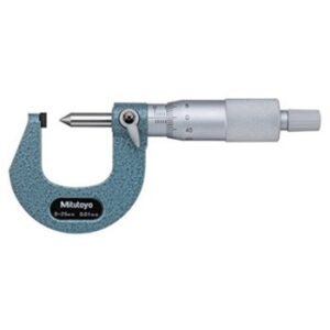 Mitutoyo 112-190 micrómetro de punta con punta de carburo, 1 a 2″