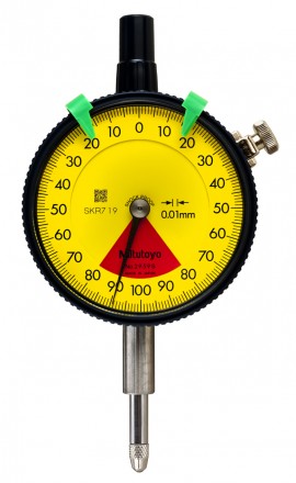 Mitutoyo 2959ab serie 2 indicador de esfera recta plana estándar de una revolución, 1,6 mm, métrico