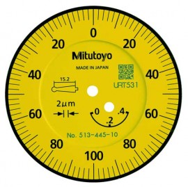 Mitutoyo 513-445-10a indicador de prueba de esfera horizontal, juego inclinado plus, rango de 0,4 mm.