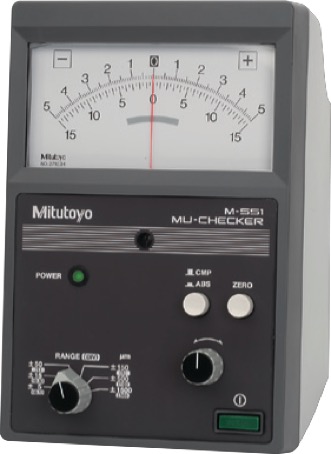 Mitutoyo 519-554a micrómetro electrónico mu-checker con pantalla analógica, diferencial.