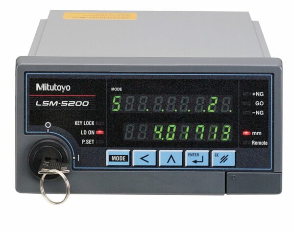 Mitutoyo lsm-5200 unidad de pantalla compacta, 24 v cc.