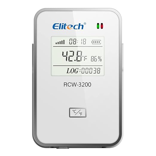 Elitech rcw-3200-th registrador de datos de sensor inalámbrico del sistema de monitoreo de temperatura y humedad