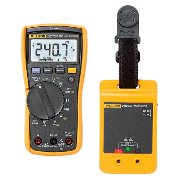 Multímetro digital y kit de unidad de prueba fluke-117-prv240