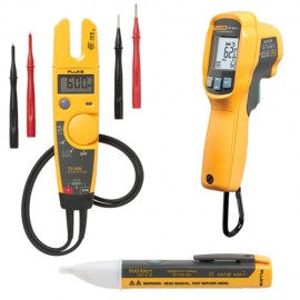 fluke t5 – 600-62 max+-1ac – ii probador eléctrico termómetro ir y kit de detector de voltaje