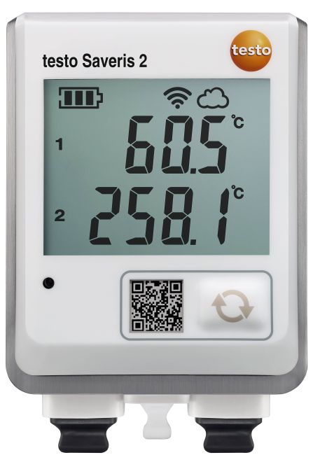 testo saveris 2-T1 – Registrador de datos wifi con pantalla y sonda de temperatura NTC integrada