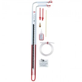 Dwyer 1227 manómetro inclinado en u de tubo flexible de doble rango, 0-16 ” w.c. vertical, 0.20-0-2.6″ inclinado