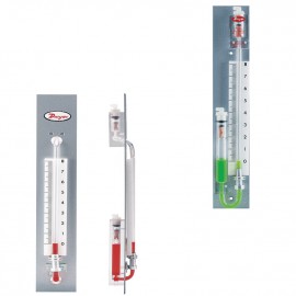 Manómetro tipo pozo dwyer 1230-20-d, montaje en pared (0-20″w.c.) con fluido de calibre rojo