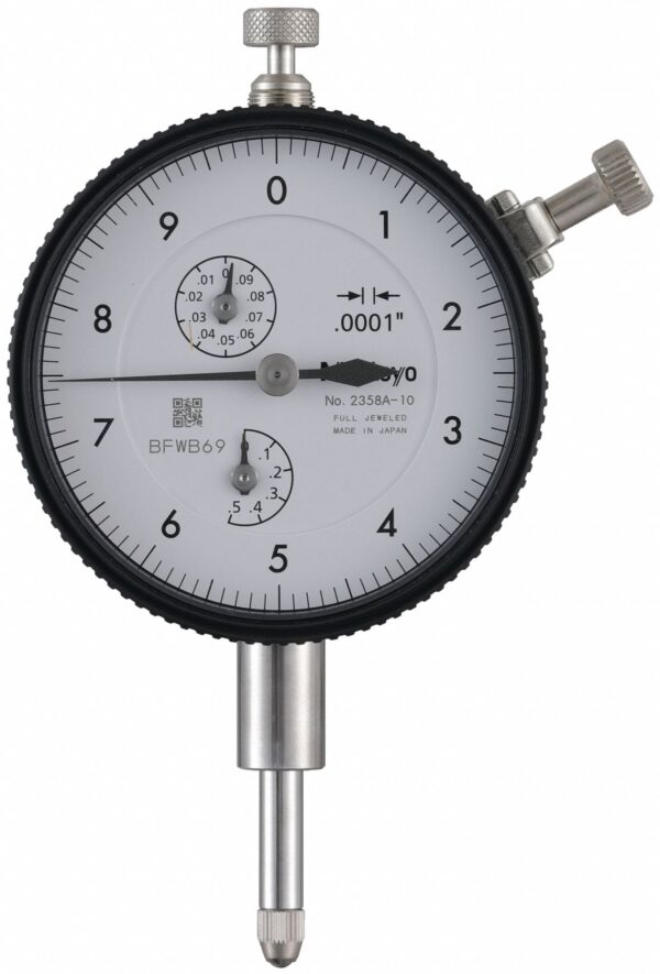 Indicador de dial Mitutoyo 2358A-10, 0.5″, 0.0001″