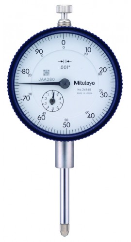 Indicador de dial mitutoyo 2416ab, rosca #4-48 unf con diámetro de vástago de 0.375 “