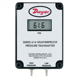 Dwyer 616w-10b-lcd transmisor de presión diferencial resistente a la intemperie (5-0-5 “w.c.) con lcd