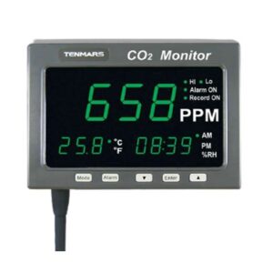 Medidor tipo Pantalla Termohigrómetro y CO2 – TM187