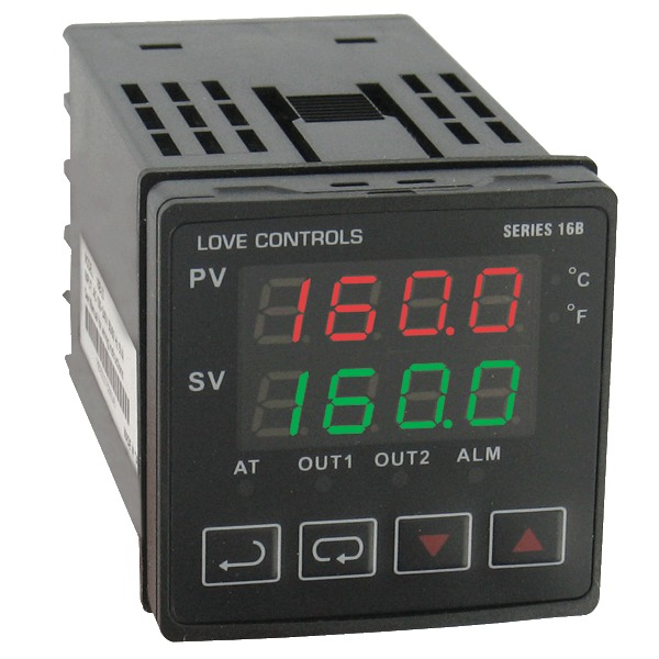 Controlador de temperatura-proceso dwyer 16b-53-lv, 1-16 din, 24 v cc