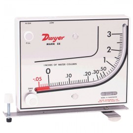 Manómetro inclinado-vertical dwyer mark ii 26 (0-7″w.c.) con aceite blue gauge