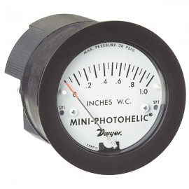 Dwyer mp-000 mini-photohelic, presosta-manómetro, 0-0.5″w.c.