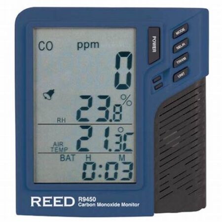 Reed r9450-nist monitor de monóxido de carbono con temperatura y humedad