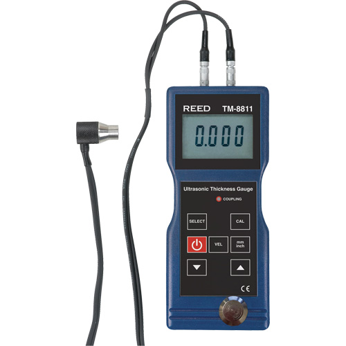 Reed tm-8811-nist medidor de espesor ultrasónico, 7.9″ (200 mm)