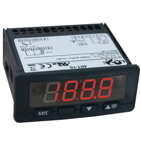 Termostato digital dwyer 40m-40 con entradas universales, 12 a 24 v ac-dc