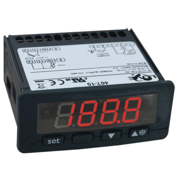 Termostato digital dwyer 40t-40, entradas rtd-tc, 12 a 24 v ac-dc