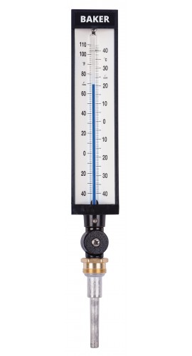 Termómetro industrial baker 9vu35-115, -40 a 110 °f-40 a 43 °c