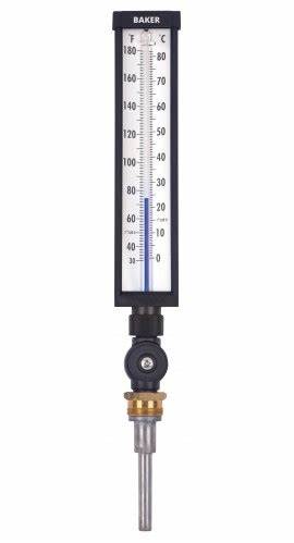 Termómetro industrial baker 9vu35-125-nist, de 0 a 120 °f-17 a 49 °c, incluye certificado trazable