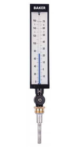 Termómetro industrial baker 9vu35-165-nist, de 0 a 160 °f-17 a 71 °c