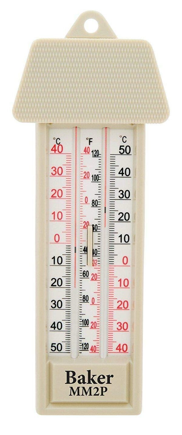 Termómetro baker mm2p-nist max-min, -40 a 120 °f, incluye certificado trazable