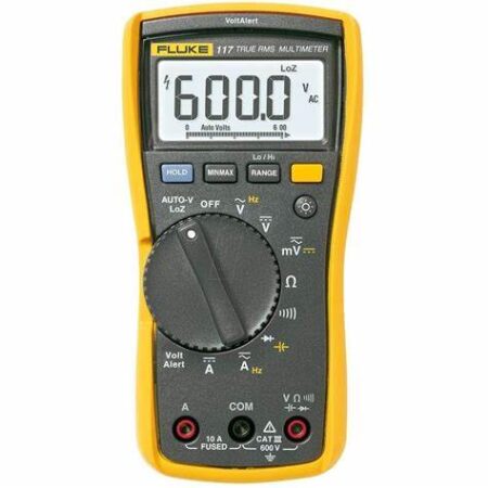 Multímetro digital fluke 117 cal true-rms para electricistas con certificado de calibración trazable con datos