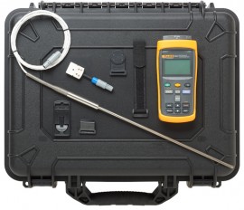 kit de termómetro de referencia (ir) fluke 1523-p4 con estuche de transporte