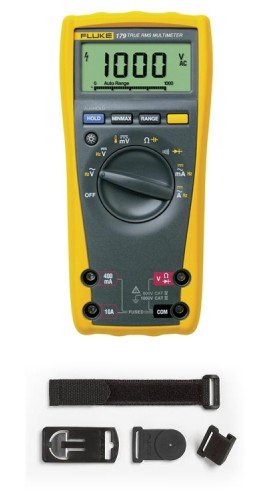 Multímetro digital fluke 179 true rms con kit de suspensión de medidor magnético tpak toolpak