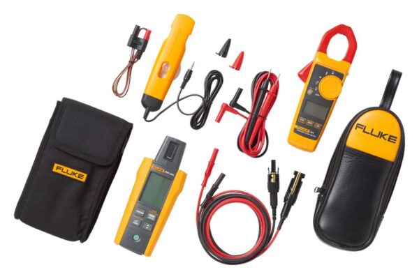 kit solar fluke 324-irr-pvld1 con pinza amperimétrica true rms, medidor de irradiancia y cables de prueba mc4, 600 v