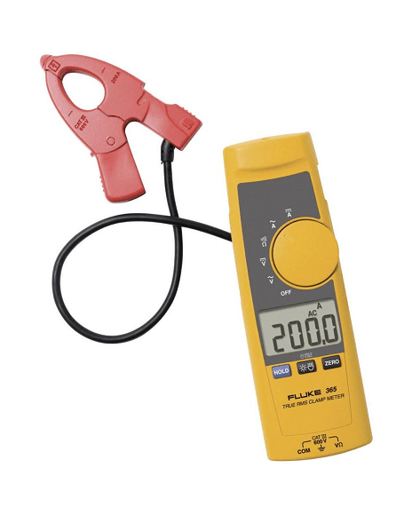 pinza amperimétrica fluke 365 mandíbula desmontable true rms ac-dc, 200 a