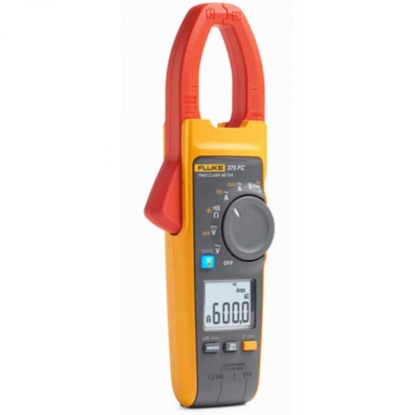 pinza amperimétrica fluke 375 fc cal true rms con certificado de calibración, 600 a ac-dc