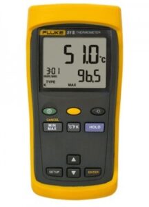 termómetro digital de entrada única fluke 51-2 cal con certificado de calibración