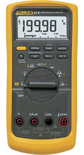 Multímetro true-rms industrial fluke 87-5 cal con certificado de calibración