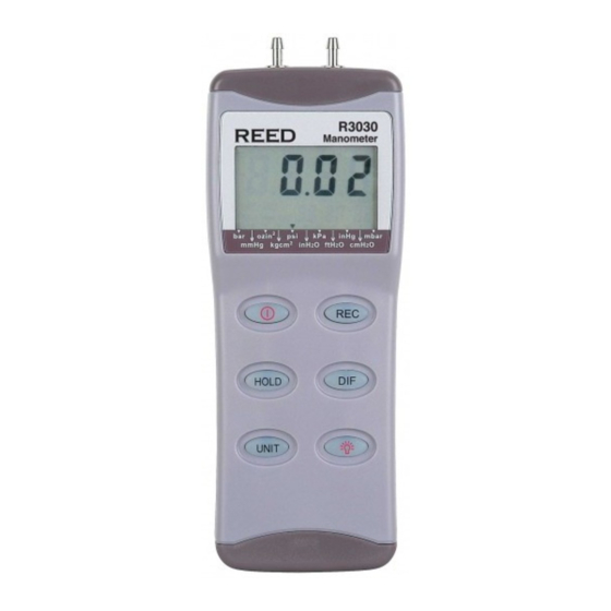 Manómetro digital reed r3100, manómetro diferencial, 100psi