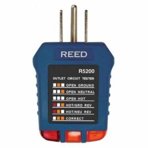 Probador de receptáculo reed r5210 con gfci