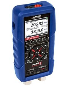 calibrador de presión de doble sensor ametek crystal hpc42, 100 psi-10 psi