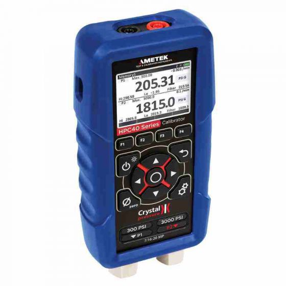 calibrador de presión de doble sensor ametek crystal hpc42, 100 psi-15 psi