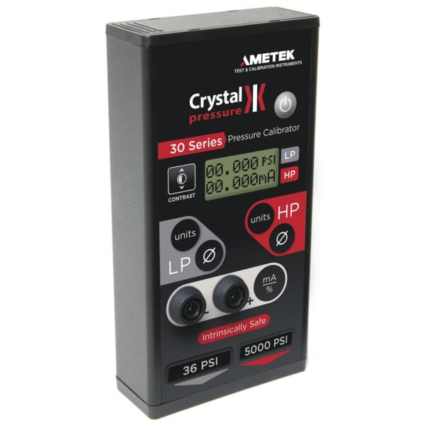 calibrador de presión de doble sensor ametek crystal 30, 16 psi-1500 psi