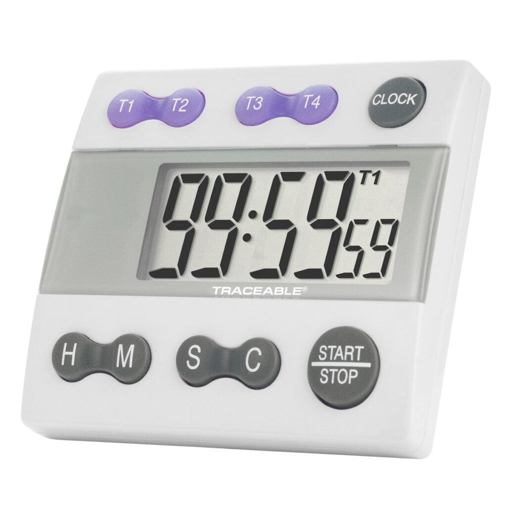 Cronometro,Temporizador con alarma de 4 canales.