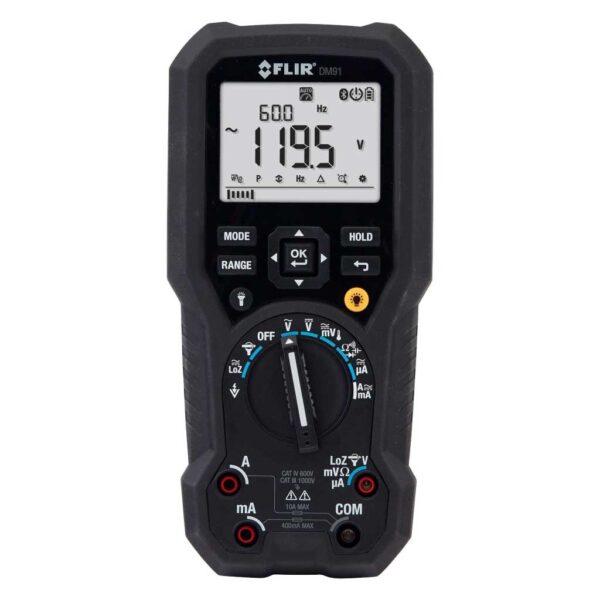 Dm91 – multimetro industrial trms c-datalogger