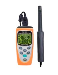 Medidor de temperatura-Humedad,temperatura de punto de rocío y bulbo húmedo, Sensor tipo Cable,Tenmars – TM183P